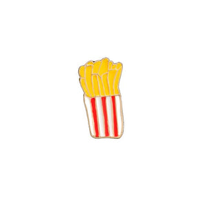 13 Style Snack Brooch Burger Pizza Chicken Drinks Coffee Popcorn French Fries Hot Dog Enamel Pins Food Brooche For Women Jewelry